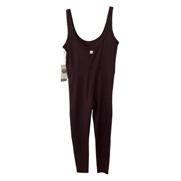 Vuori Women’s Halo Essential Jumpsuit Mahogany Heather Brown Sz Small New $128 - Picture 1 of 3